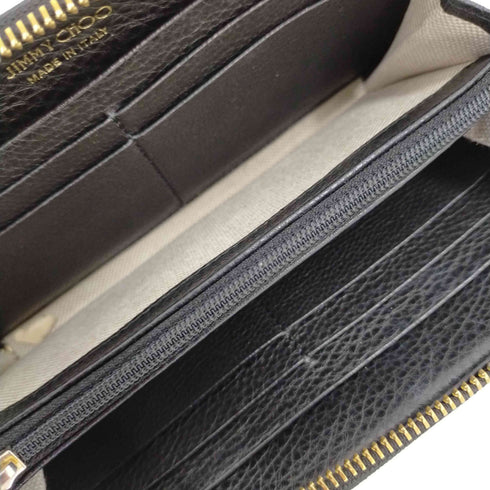 ジミーチュウ JIMMY CHOO ゴートレザー シボ革 長財布 レディース