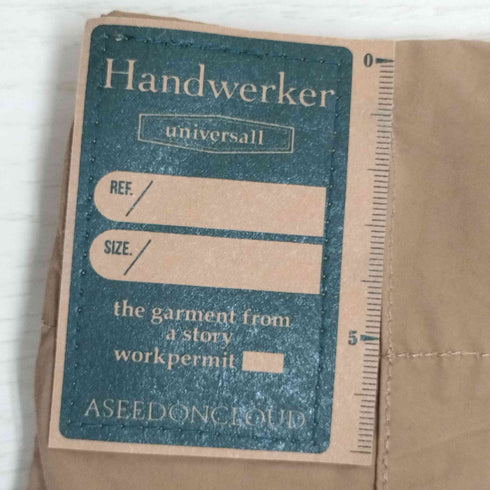 アシードンクラウド ASEEDONCLOUD Handwerker HW Wide Trousers ウェザークロスワイドトラウザー メンズ JPN:M