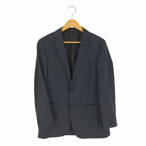 グリーンレーベルリラクシング GREEN LABEL RELAXING REDA ストライプ シングルブレスト 2B テーラードジャケット メンズ 46