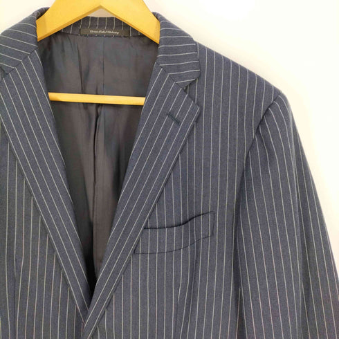 グリーンレーベルリラクシング GREEN LABEL RELAXING REDA ストライプ シングルブレスト 2B テーラードジャケット メンズ 46