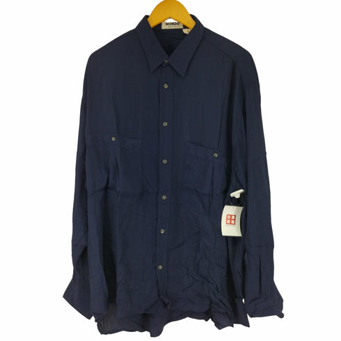 モンド MONDO 90s MADE IN ITALY レーヨン100 L/Sシャツ メンズ import:XL / 54