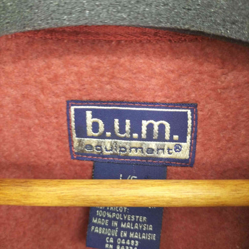 フルギ B.U.M. EQUIPMENT フロントロゴ 裏地フリース サイドライントラックジャケット メンズ import:L