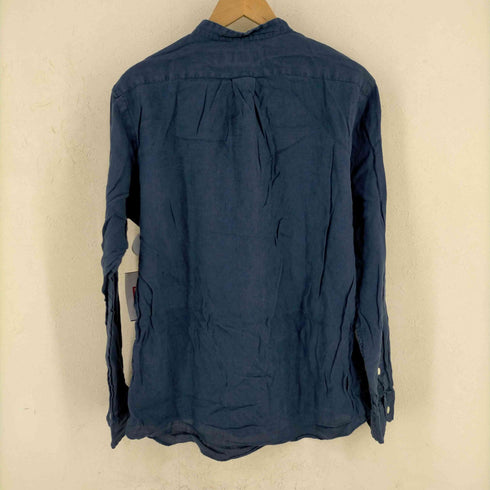 ポロバイラルフローレン Polo by RALPH LAUREN CLASSIC FIT ポニー刺繍 バンドカラーシャツ メンズ import:M