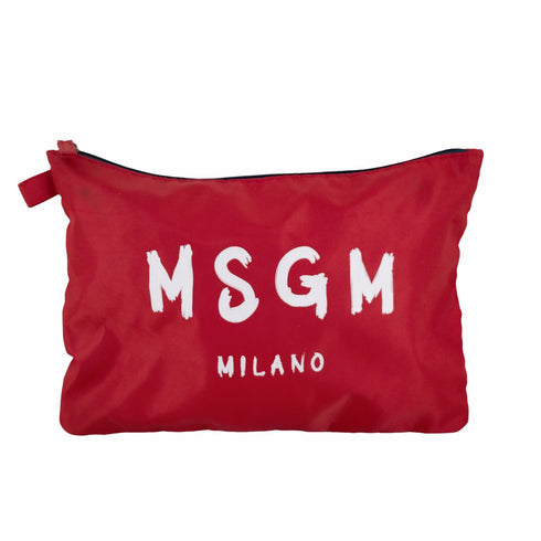 エムエスジーエム MSGM ロゴプリント クラッチバック レディース