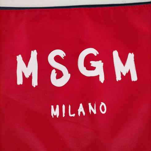 エムエスジーエム MSGM ロゴプリント クラッチバック レディース