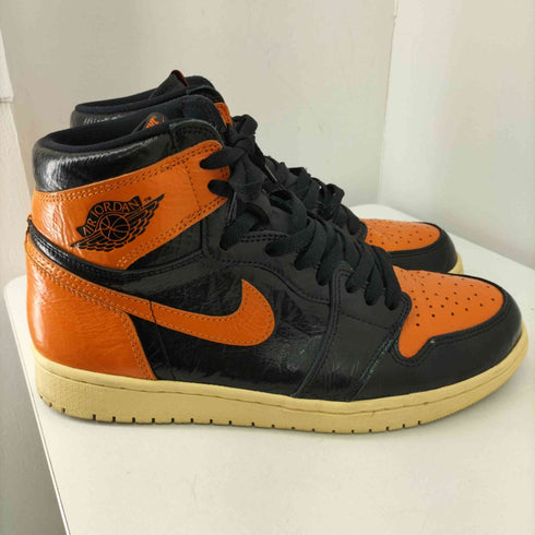 ジョーダンブランド JORDAN BRAND AIR JORDAN 1 RETRO HIGH OG - SHATTERED BACKBOARD 3.0 BLACK/STARFISH-PALE メンズ JPN:28