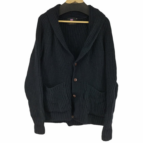 フリークスストア FREAKS STORE MADE IN U.K 畦編みショールカラーカーディガン メンズ JPN:M