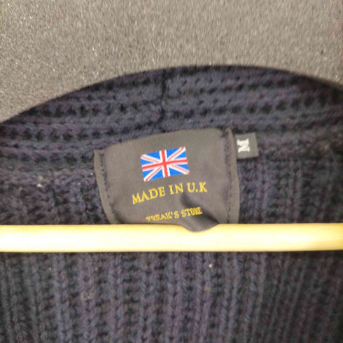 フリークスストア FREAKS STORE MADE IN U.K 畦編みショールカラーカーディガン メンズ JPN:M