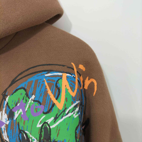 フライングナインティー FNTY FLAME Hoodie TAN プルオーバーパーカー レディース import:L