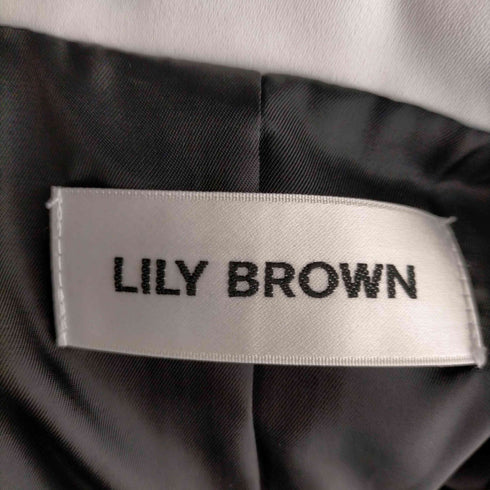 リリーブラウン Lily Brown ショールカラ―ショートジャケット スカート レディース JPN:1