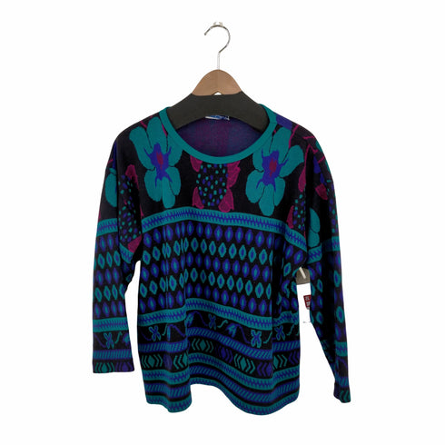 CAPE COD SPORTSWEAR USA製 総柄ニット レディース