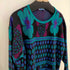CAPE COD SPORTSWEAR USA製 総柄ニット レディース