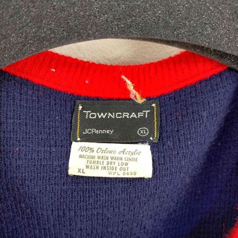 タウンクラフト TOWNCRAFT サイクル柄 ニットベスト レディース import:XL