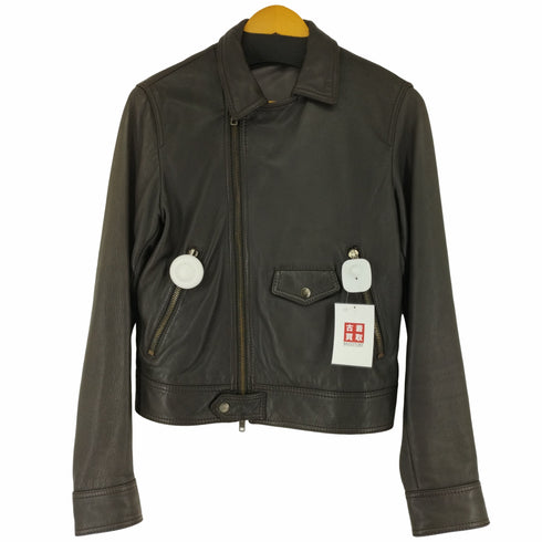インターナショナルギャラリービームス International Gallery BEAMS MADE IN ITALY ディアスキン ライダースジャケット VERA PELLE メンズ JPN:44