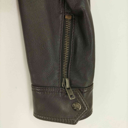 インターナショナルギャラリービームス International Gallery BEAMS MADE IN ITALY ディアスキン ライダースジャケット VERA PELLE メンズ JPN:44