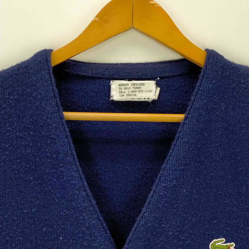 ラコステ LACOSTE 糸巻きタグ アクリルカーディガン メンズ import:S