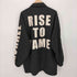 ノーブルプロダクト NOBLE PRODUCT RISE TO FAME ロゴプリント ポリエステル コーチジャケット メンズ import:L