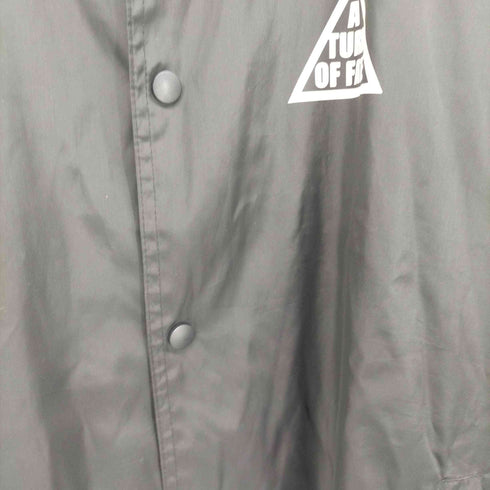 ノーブルプロダクト NOBLE PRODUCT RISE TO FAME ロゴプリント ポリエステル コーチジャケット メンズ import:L