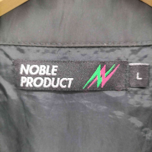 ノーブルプロダクト NOBLE PRODUCT RISE TO FAME ロゴプリント ポリエステル コーチジャケット メンズ import:L