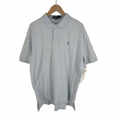 ポロバイラルフローレン Polo by RALPH LAUREN 90s 紺タグ ロゴ刺繍ポロシャツ メンズ JPN:XL