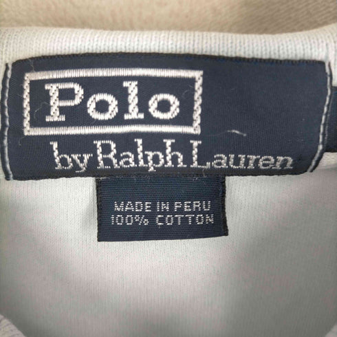 ポロバイラルフローレン Polo by RALPH LAUREN 90s 紺タグ ロゴ刺繍ポロシャツ メンズ JPN:XL