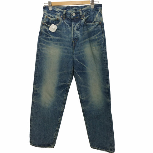 スペルバウンド SPELLBOUND MADE IN JAPAN 5Pルーズセルヴィッジデニムパンツ ボタンフライ 縦落ち 内股シングル メンズ 28
