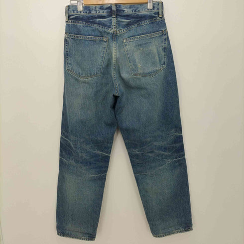 スペルバウンド SPELLBOUND MADE IN JAPAN 5Pルーズセルヴィッジデニムパンツ ボタンフライ 縦落ち 内股シングル メンズ 28