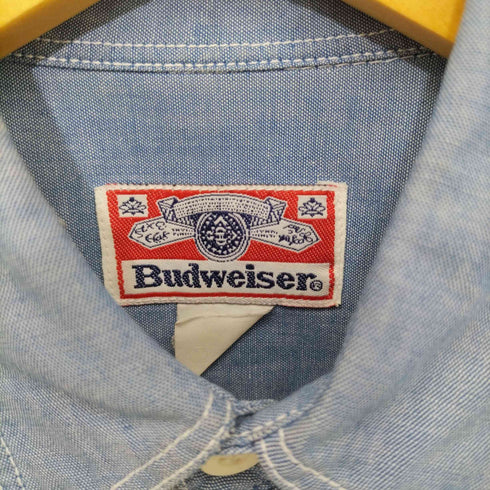 バドワイザー Budweiser 80-90s 企業ロゴ ワークシャツ シャンブレー メンズ