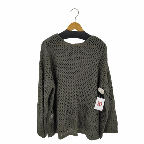 ハッピージョン HAPPY JOHN mesh over knit tops / メッシュオーバーニットトップス レディース FREE