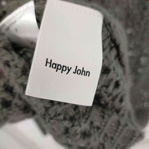 ハッピージョン HAPPY JOHN mesh over knit tops / メッシュオーバーニットトップス レディース FREE
