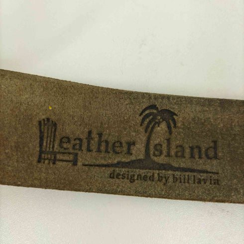 レザーアイランド Leather Island プリントレザーベルト メンズ 32