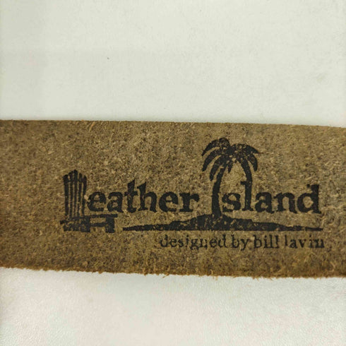レザーアイランド Leather Island 自由の女神 プリントレザーベルト メンズ 32