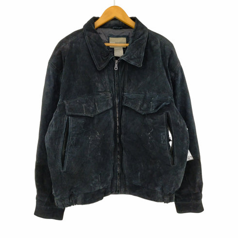 BASIC EQUIPMENT 90S 裏地キルティング ピグスキンレザージップアップブルゾン メンズ JPN:XL