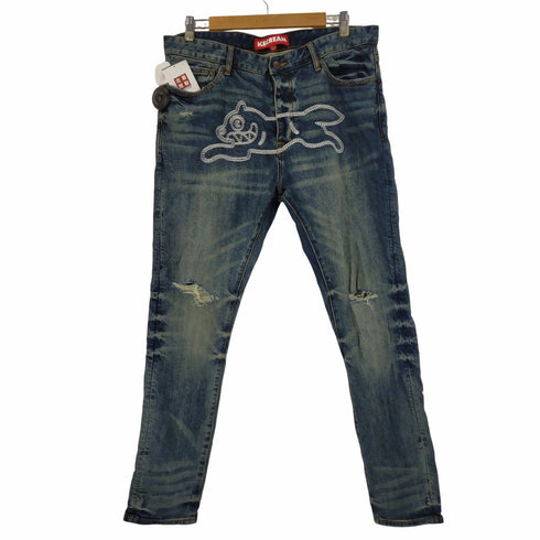 アイスクリーム ICE CREAM GLAZE JEAN ウォッシュ加工 クラッシュダメージ デニムパンツ RUNNING DOG DENIM メンズ 36