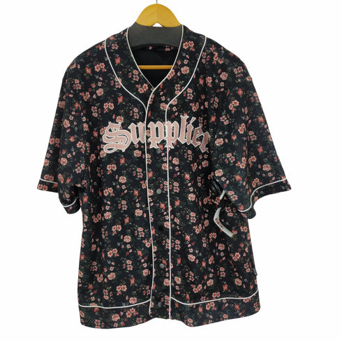 サプライヤー SUPPLIER Flower Mesh Baseball Shirt フラワーベースボールシャツ メンズ JPN:XL