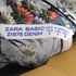 ザラ ZARA 花柄 バックボタン ブラウス レディース US S