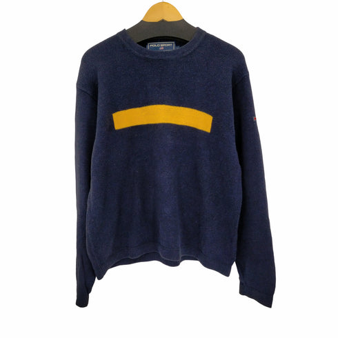 ポロスポーツラルフローレン POLO SPORT RALPH LAUREN 90S リネン混 ボーダー ローゲージニット メンズ JPN:M