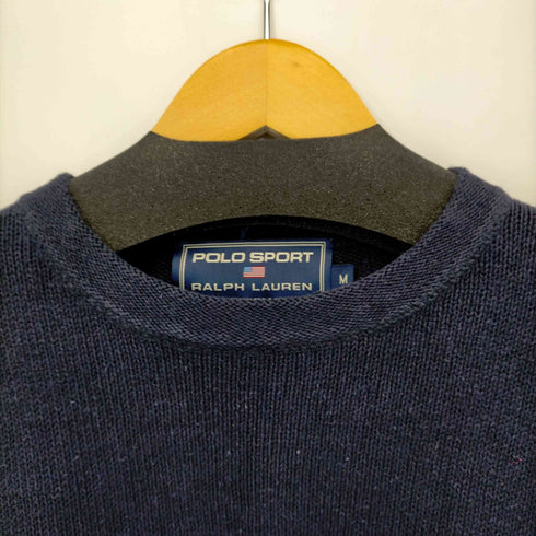 ポロスポーツラルフローレン POLO SPORT RALPH LAUREN 90S リネン混 ボーダー ローゲージニット メンズ JPN:M