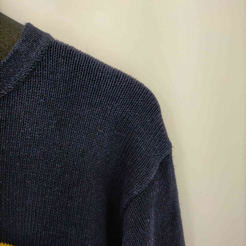 ポロスポーツラルフローレン POLO SPORT RALPH LAUREN 90S リネン混 ボーダー ローゲージニット メンズ JPN:M