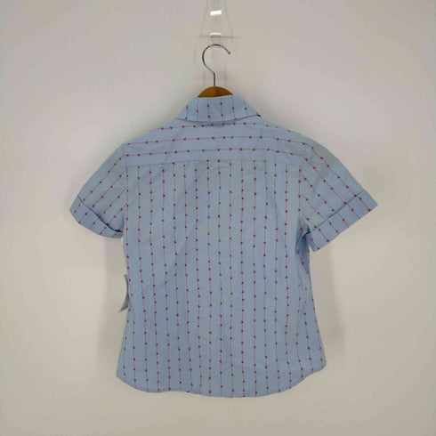 ヴィヴィアンウエストウッドレッドレーベル Vivienne Westwood RED LABEL オーブボタン S/Sシャツ オーブストライプ レディース JPN:2