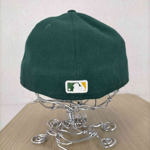 ニューエラ NEW ERA A's 59FIFTY チームロゴ刺繍 ベースボールキャップ メンズ 57.7