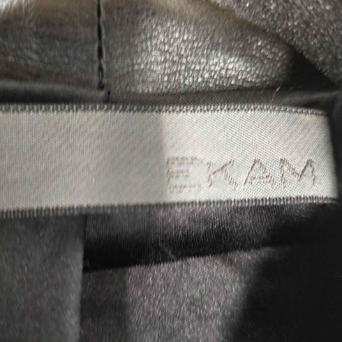 エカム EKAM 羊皮シングルライダースレザージャケット ダブルジップ 変形 メンズ import:L