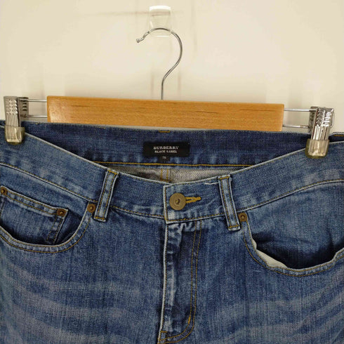 バーバリーブラックレーベル BURBERRY BLACK LABEL ジップアップデニムパンツ レディース 76