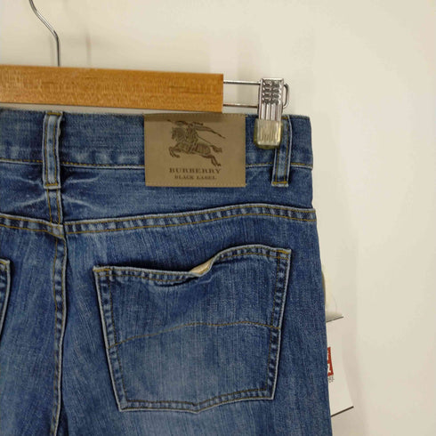 バーバリーブラックレーベル BURBERRY BLACK LABEL ジップアップデニムパンツ レディース 76