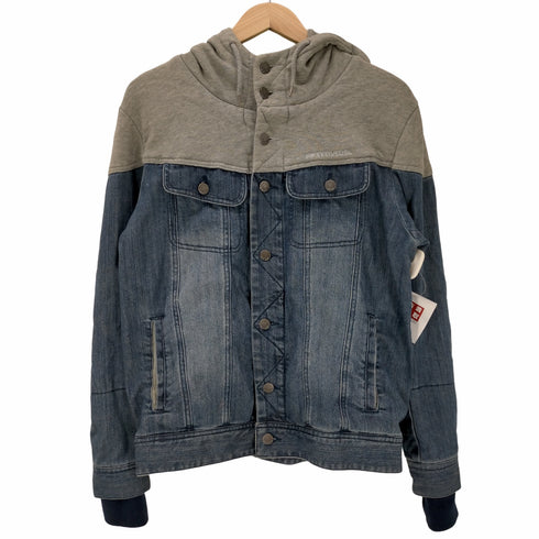 ディーゼル DIESEL FIFTY FIVEDSL スウェットドッキングデニムジャケット メンズ JPN:M