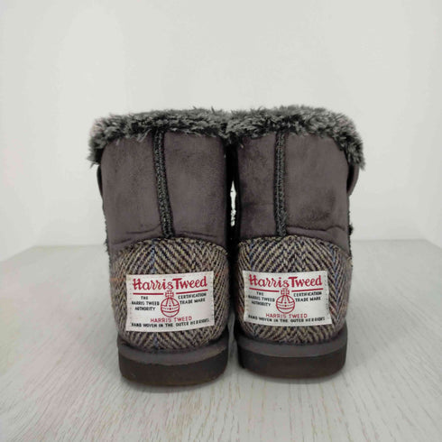 ハリスツイード Harris Tweed ツイードムートンブーツ レディース JPN:L