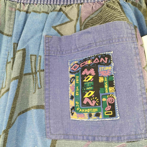 総柄 ビーチパンツ メンズ JPN:M