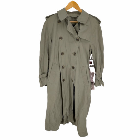 アクアスキュータム AQUASCUTUM Aqua 5 MADE IN ENGLAND 裏地無 トレンチコート 玉虫 レディース