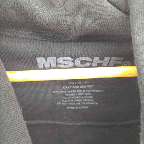 ミスチーフ MSCHF バック ロゴ プリント プルオーバー パーカー 韓国 ユニセックス レディース JPN:M