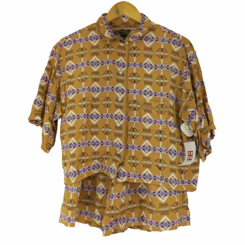 ペンドルトン PENDLETON レーヨン 総柄 半袖シャツ&ショートパンツ レディース 上下M